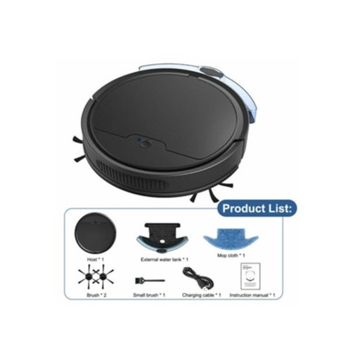 Робот прахосмукачка 3-в-1, почиства и пере килими, интелигентно приложение, Wi-Fi