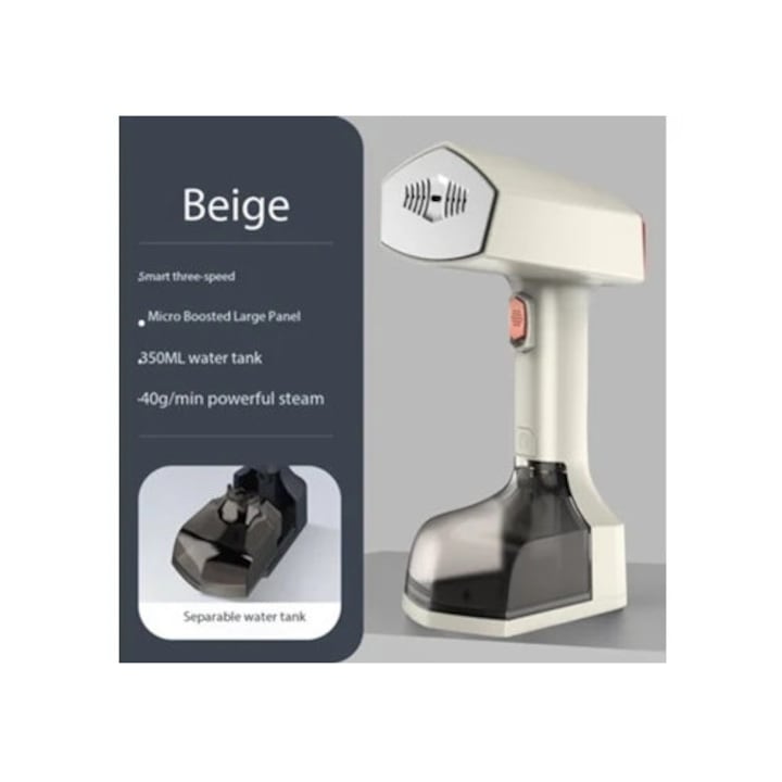 Steamer de imbracaminte Eifson 2500 W, 3 in 1, 350 ml, alb