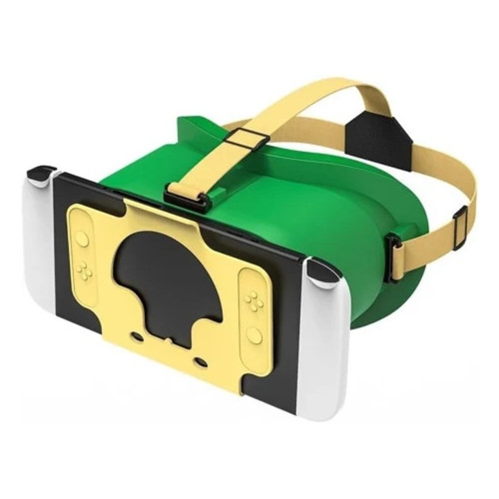 Ochelari VR cu lentile 3D ajustabile, verde, pentru Nintendo Switch/OLED