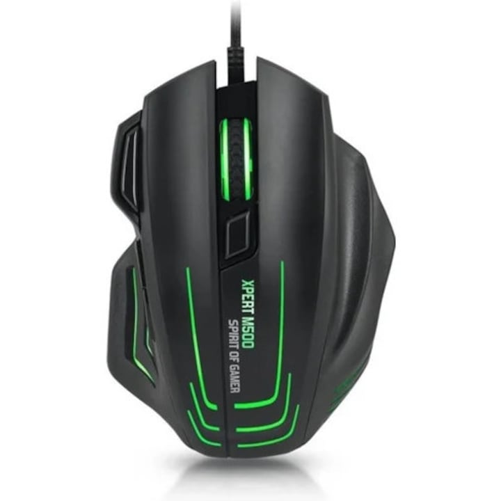 Геймърска мишка SPIRIT OF GAMER XPERT-M500, 8000 dpi, черна