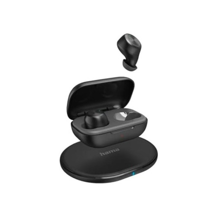 HAMA True Wireless Bluetooth vezeték nélküli fülhallgató, 12 óra üzemidő, cseppálló