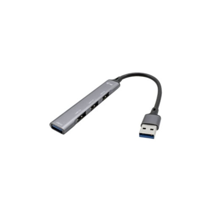 Hub USB I-TEC U3hubmetalmini4, fém, mini