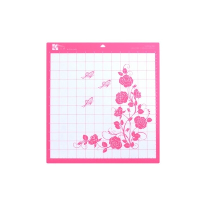 Vágólap, 12x12 hüvelyk, mérőráccsal, rózsaszín