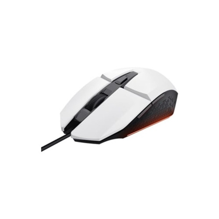 Mouse TRUST, 6400 dpi, negru, alb