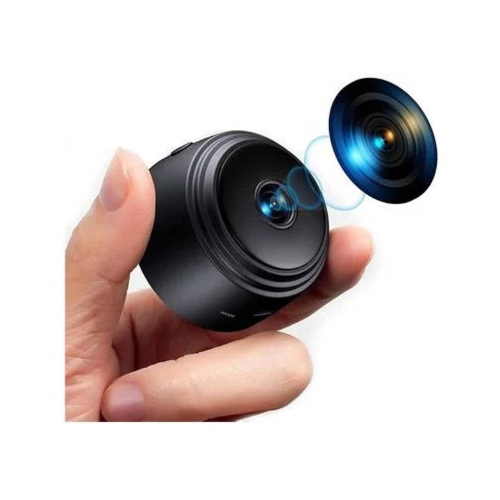 Camera spion, WiFi, Full HD 4K, video wireless, inregistrare audio/video, dimensiuni mici