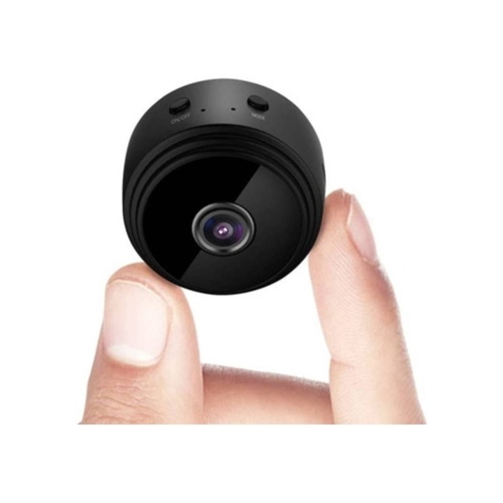 Camera spion, Wi-Fi mini, Full HD 1080P, cu vedere nocturna si detectare miscare