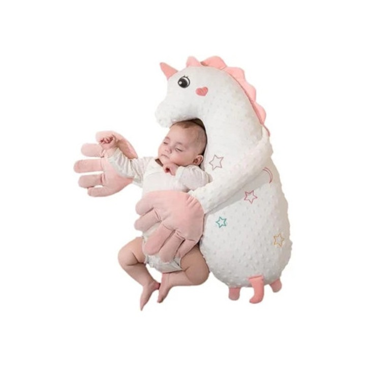 Nyugtató baba játék, 3 szint, automatikus simogatás szimulálása, rózsaszín