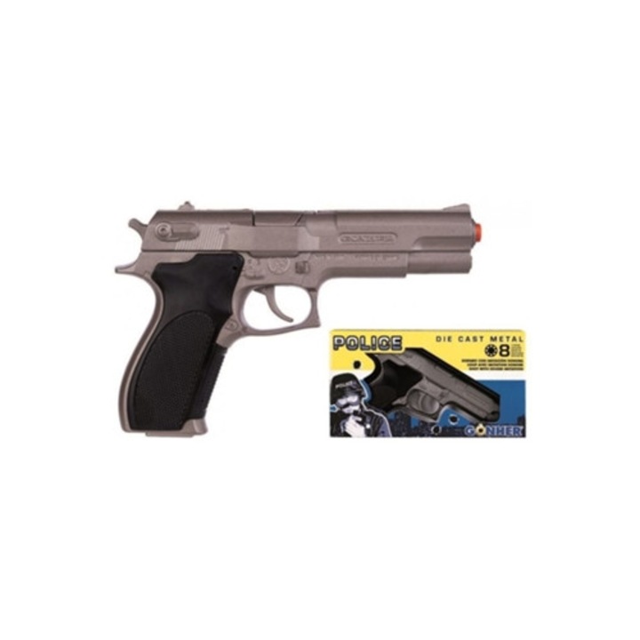 Пистолет играчка с капси, сребрист