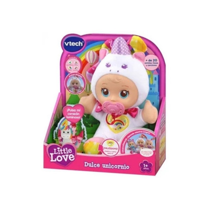 VTECH Little Love baba, unikornis, 30x15cm