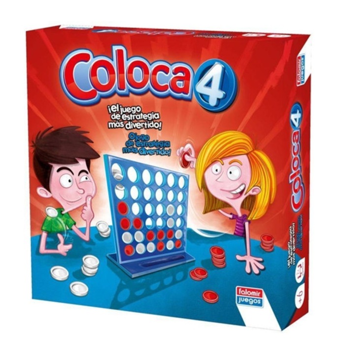 Társasjáték Négy sorban, 4 játékos, minimum 6 éves kortól