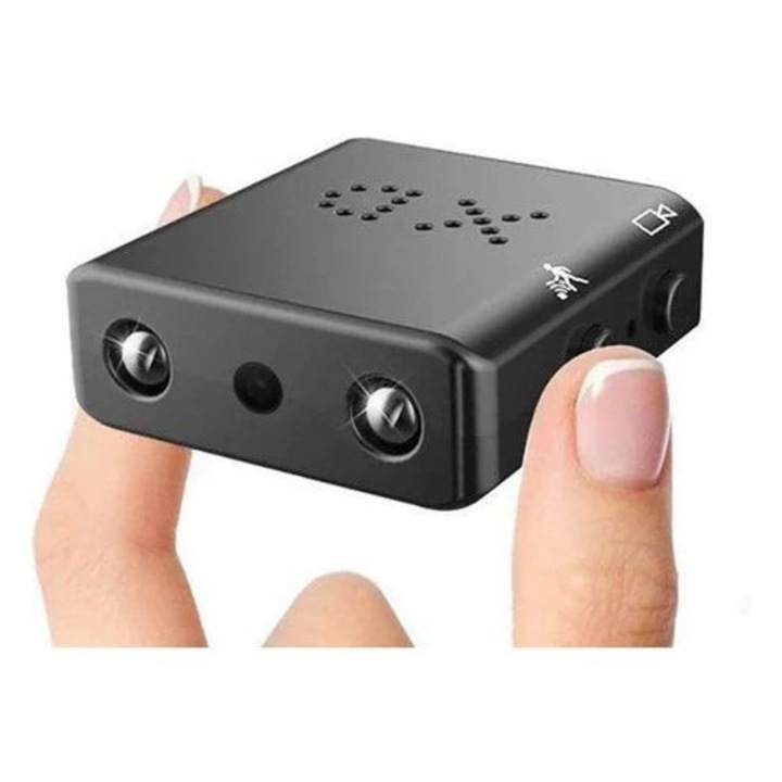 Camera de supraveghere Mini, WiFi 1080P, vedere nocturna infrarosu, detectare miscare, 5m