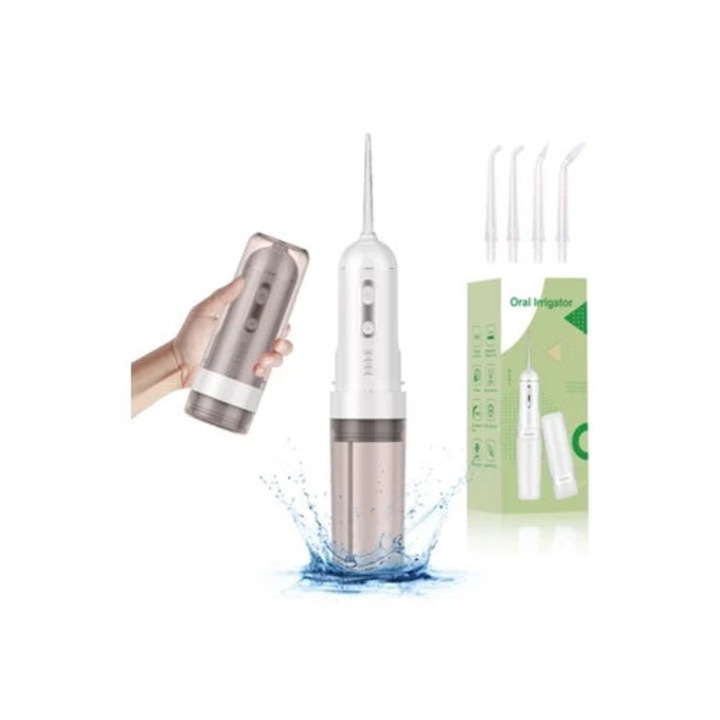 Szájzuhany 200 ml, 4 fúvóka, fogszabályozás, szürke