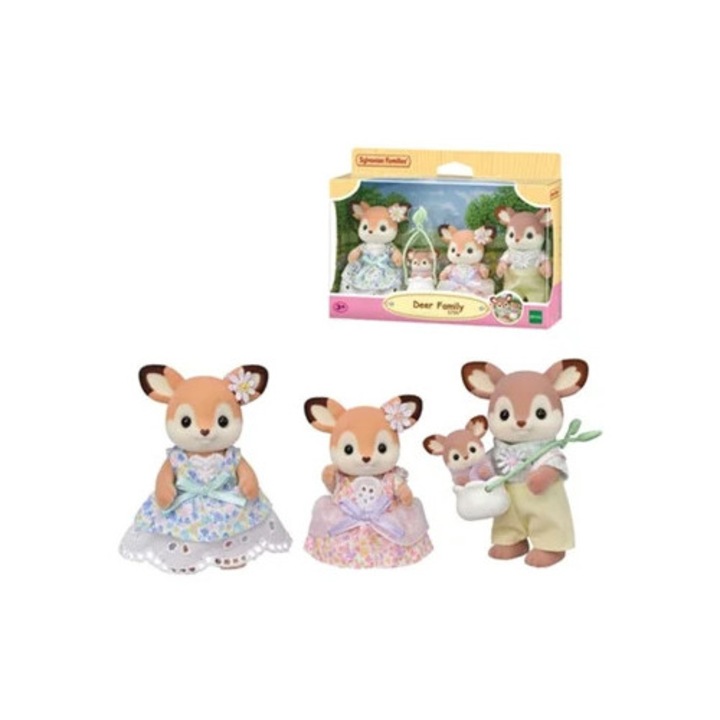 Комплект 3 фигурки, Sylvanian Families, семейство елени