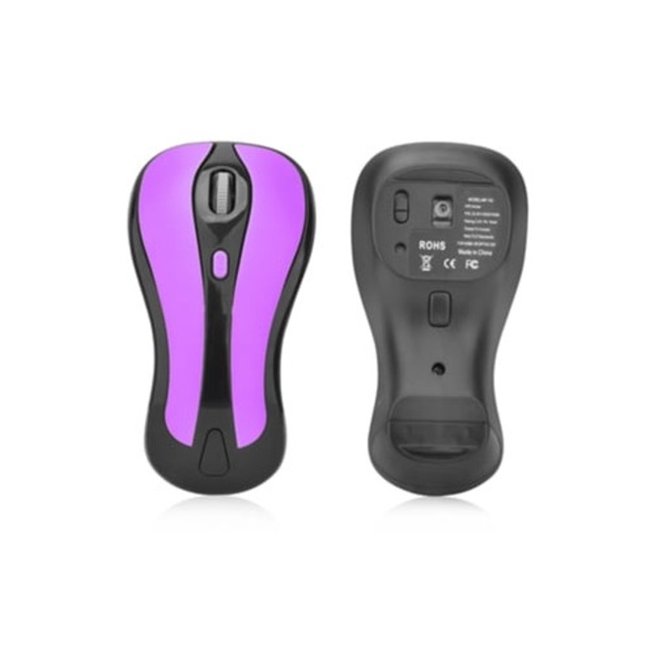 Мишка Air Fly 2 в 1, 1600 Dpi, червена и черна