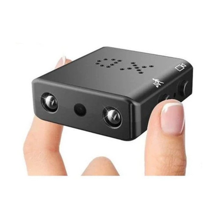 Camera spion mini HD 1080P, detectie miscare, neagra Mdug