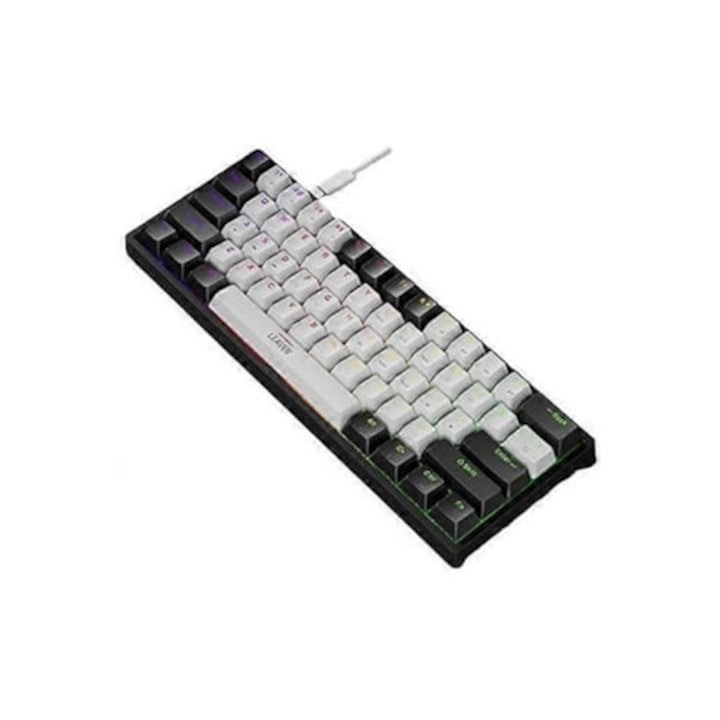 Set tastatura si mouse RAPOO 8000, wireless, gri, portughez