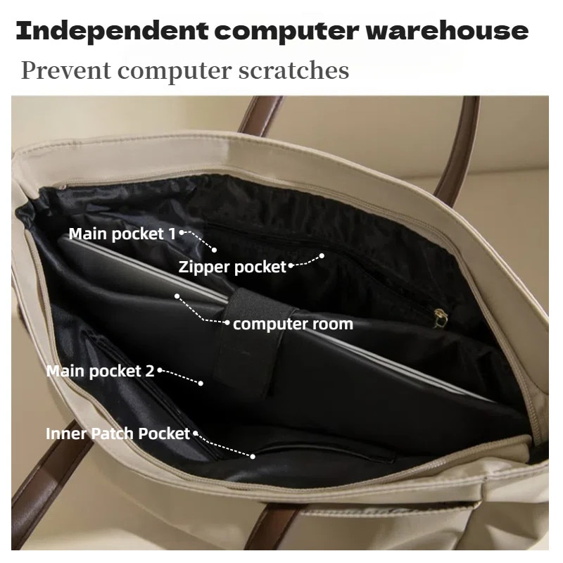 Geantă laptop Caisa, impermeabilă, rezistentă, 16 inch, 37x12x32cm