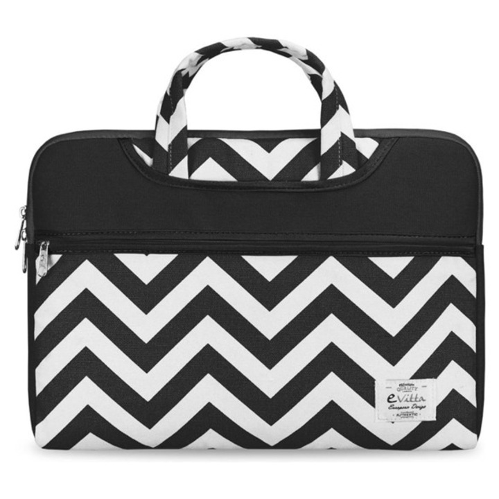 E-VITTA Chevron laptoptáska, 14'', fekete