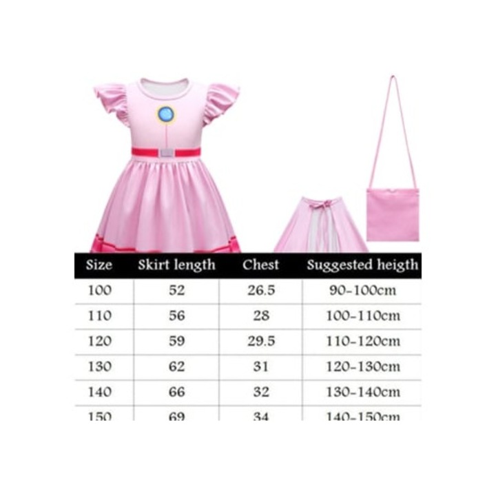 Rochie pentru copii FPSP Princess Line, marimea portocalie (150 cm)