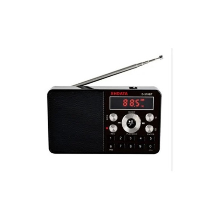 Radio Bluetooth, D-318, negru
