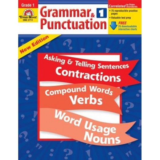 Grammar & Punctuation, Grade 1, Evan-Moor Educational Publishers, Jo Ellen Moore