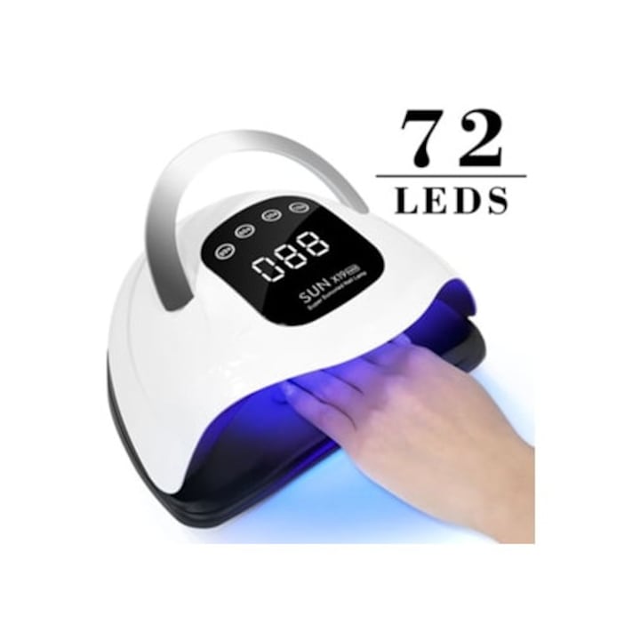 Лампа за маникюр Sun X19 Max, 186 W, UV лампа 72 LED