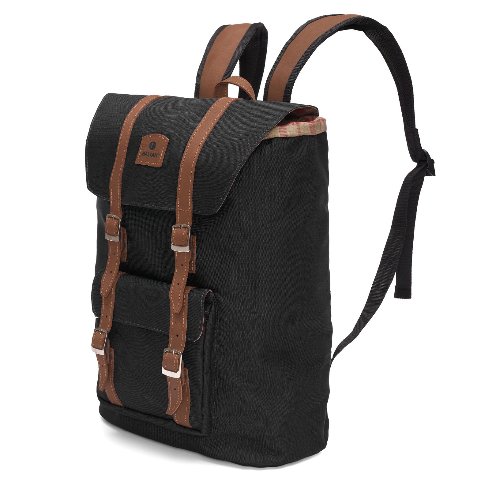 Rucsac pentru laptop portabil Baltan City Break, capacitate 26L, rezistent la apa, pentru laptop pana la 17'', Negru