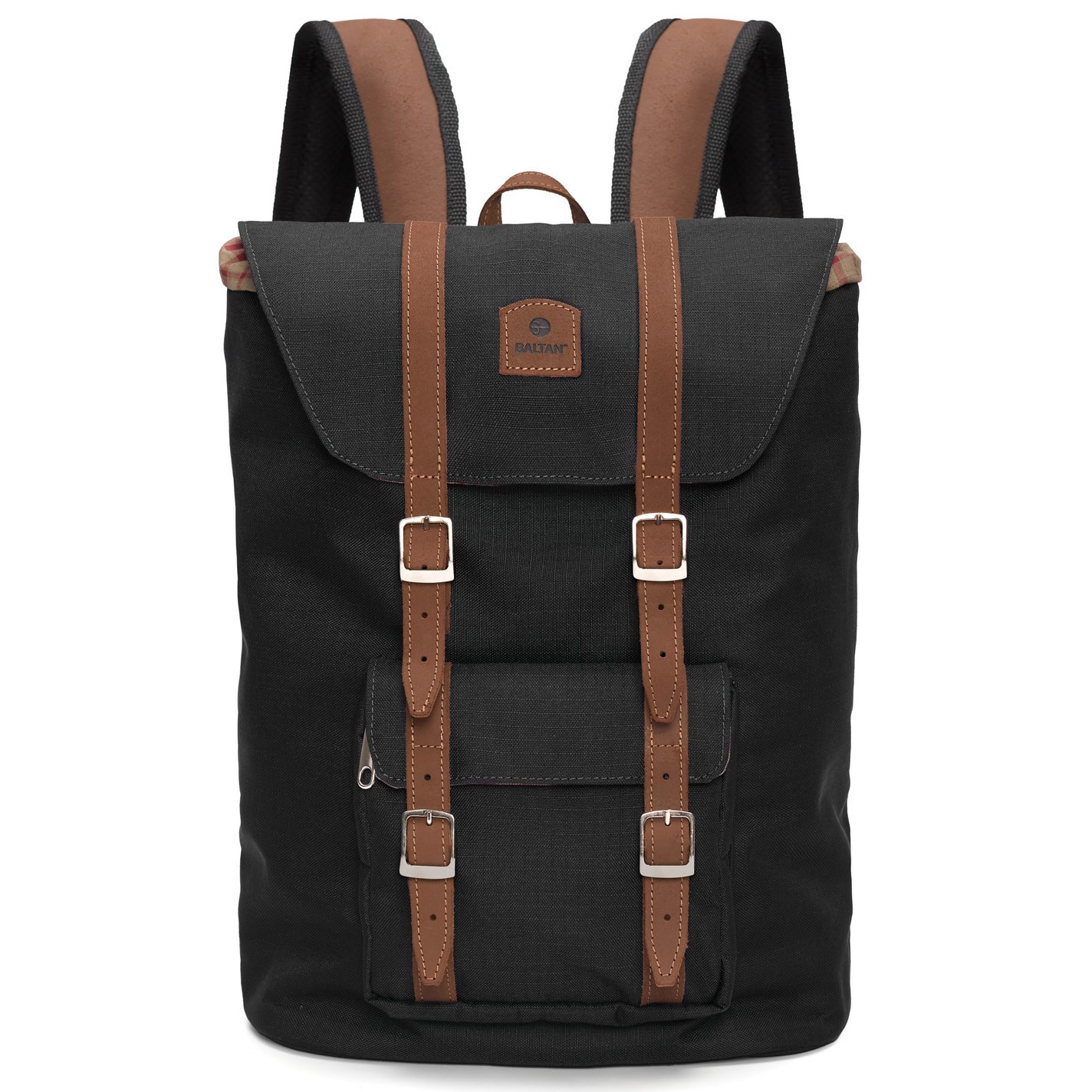 Rucsac pentru laptop portabil Baltan City Break, capacitate 26L, rezistent la apa, pentru laptop pana la 17'', Negru