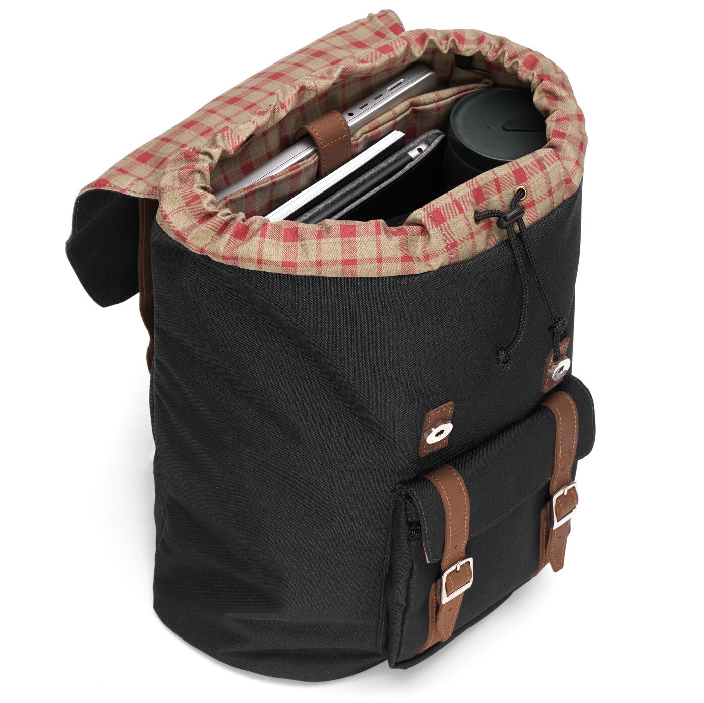 Rucsac pentru laptop portabil Baltan City Break, capacitate 26L, rezistent la apa, pentru laptop pana la 17'', Negru