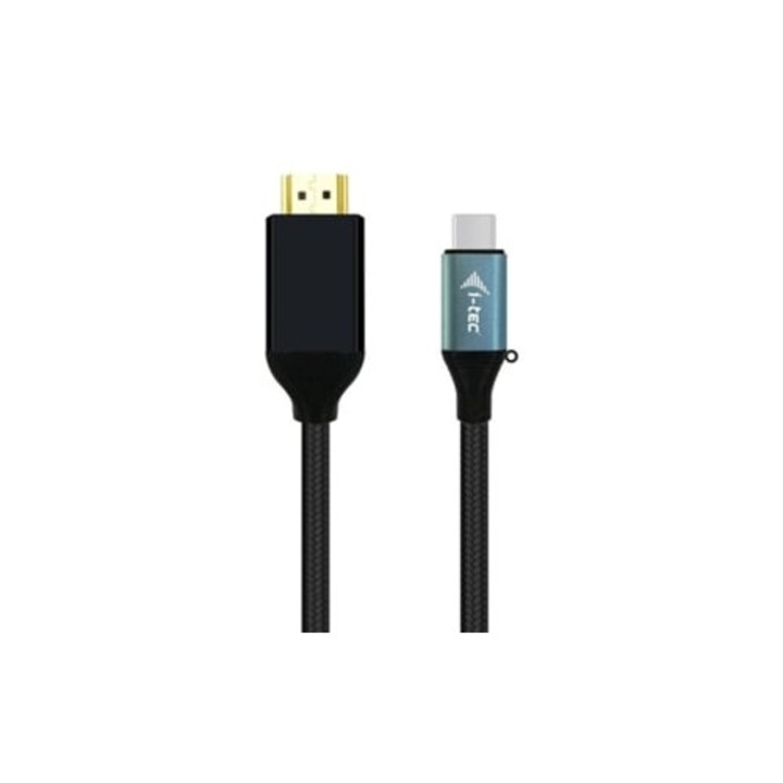 I-Tec 2m USB Type-C към HDMI видео адаптерен кабел, черен