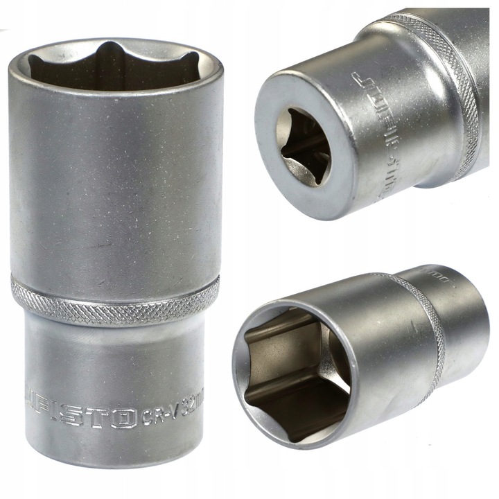 Cap De Sase Laturi, Waart, Montare 1/2", Material Otel Crom Vanadiu, caracterizate prin rezistenta la abraziune si fisurare. Utilizate pentru desurubarea suruburilor si piulitelor hexagonale, Dimensiune 24 mm, 78 mm