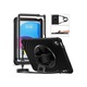Husa tableta ZRUXE pentru iPad 10th Gen 10.9 2022, rotativa, silicon hibrid, neagra