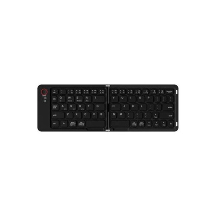 Tastatura pliabila ultra-subtire Eifson B023, Bluetooth si USB-C, neagra