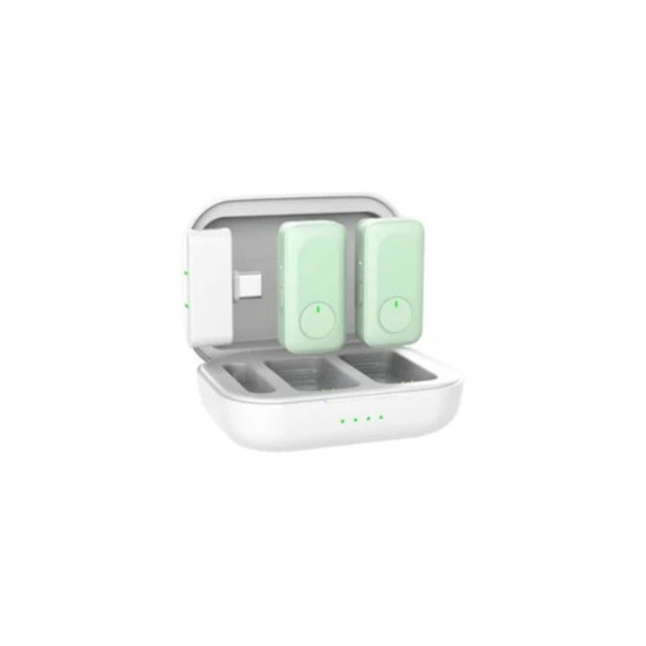 Microfoane de tip lavaliera Eifson One-to-Two, cu anulare a zgomotului, verzi