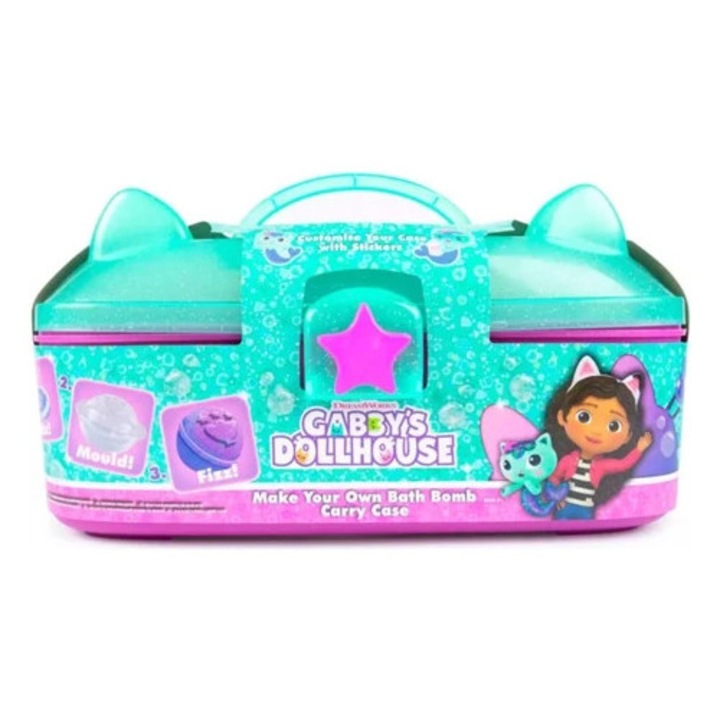 Tudományos bőrönd fürdőbombával, oktatójátékok, GABBY'S DOLLHOUSE