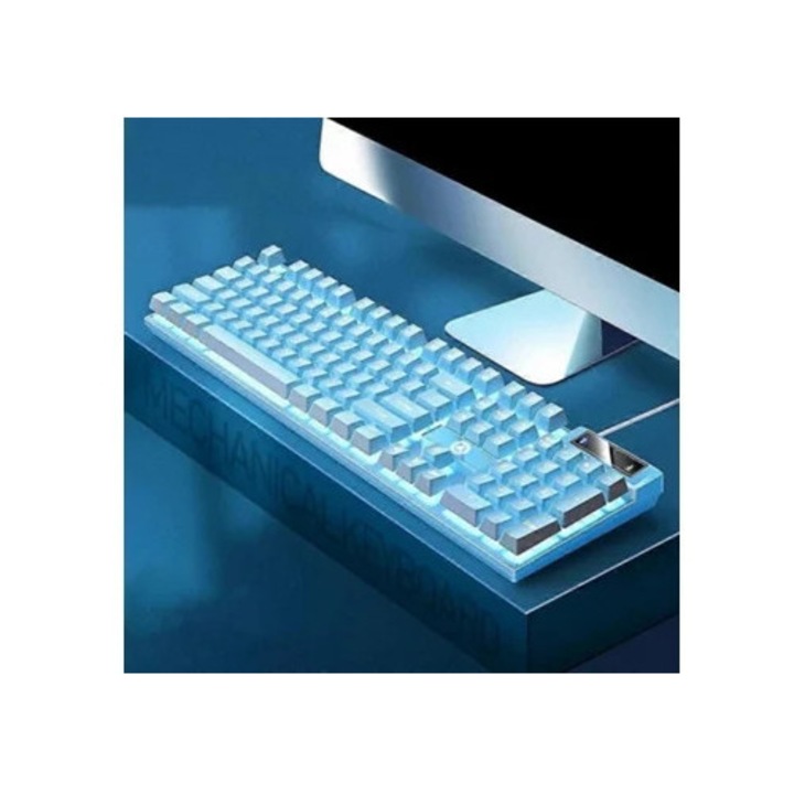 Yindiao K500 vezetékes gamer billentyűzet, háttérvilágítással, számítógéphez, többszínű