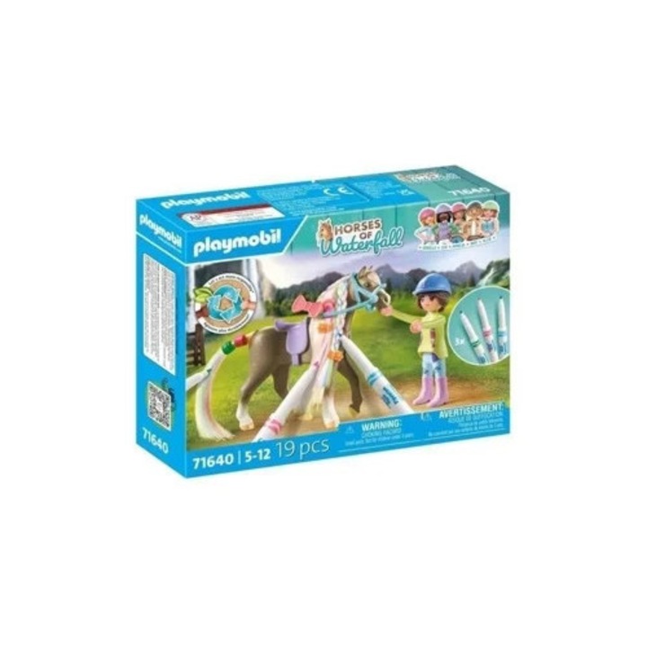 Playmobil figura – Lovag színes sörénnyel