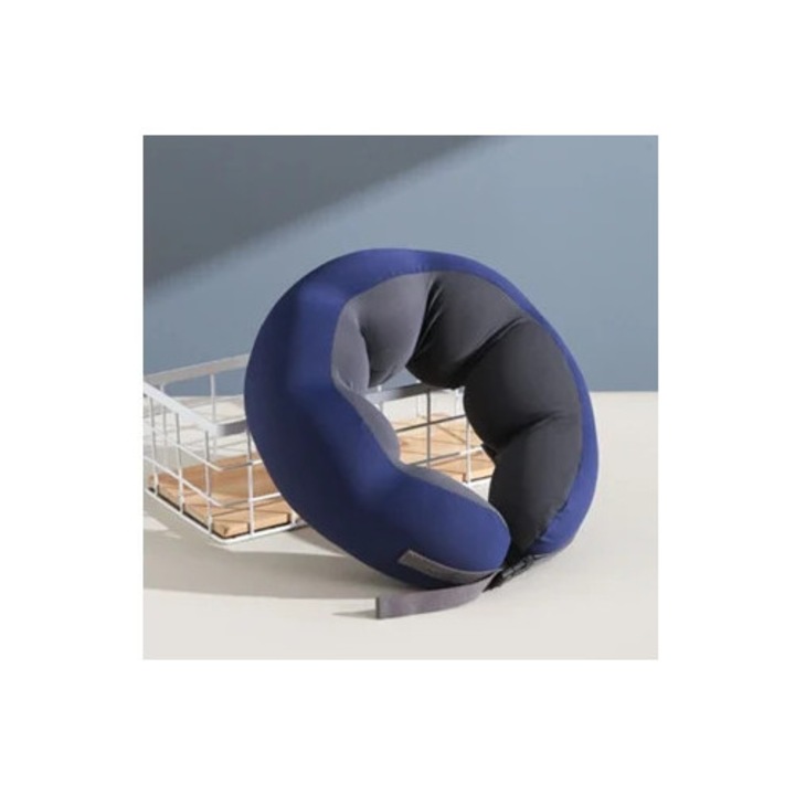 Eifson U-alakú lábpárna hűsítő mellkasvédelemmel, viszkoelasztikus hab, sötétkék