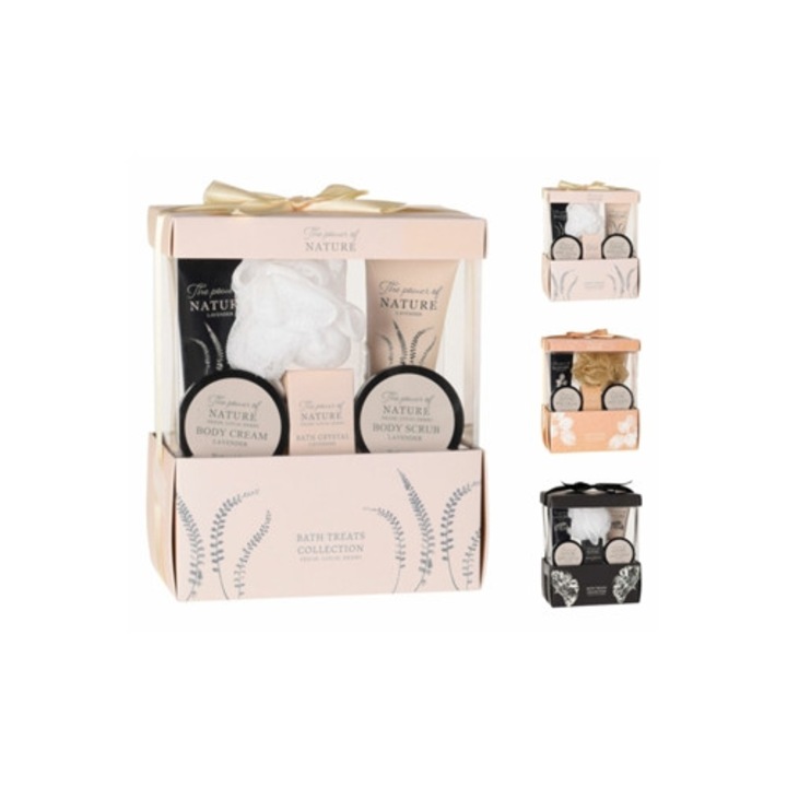 Set cosmetic unisex 6 piese, lotiuni si creme de corp, multicolor