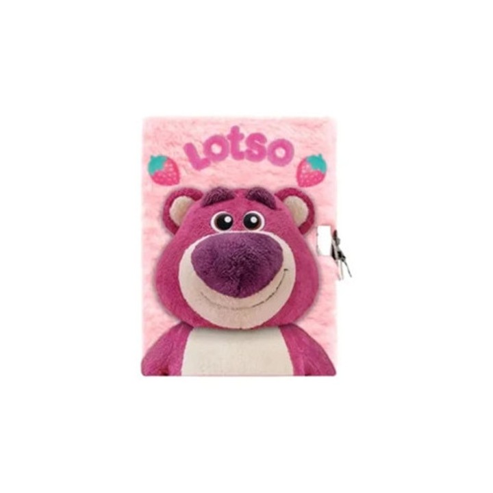 Lotso Toy Story Disney Pixar bolyhos füzet gyerekeknek, 21x29cm