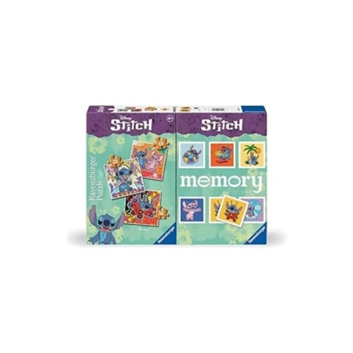Игра на памет Ravensburger Pack and Stitch Puzzle 24695, 2-4 играчи, 6+ години