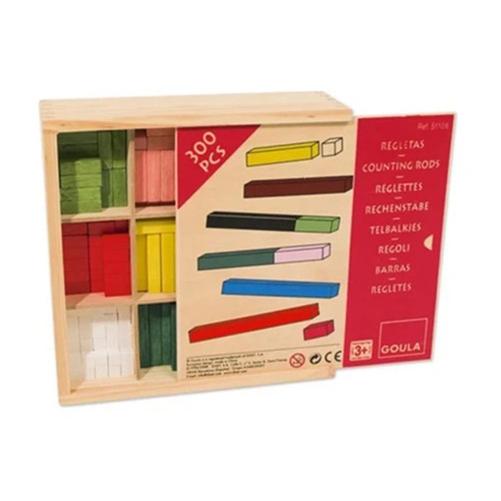 Joc educativ JUMBO Bastoane de numarat 10 x 10