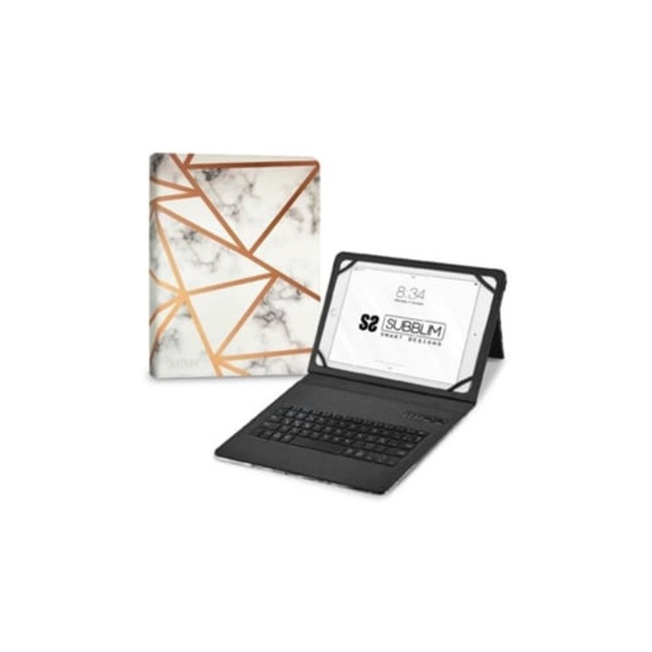 Layer Keytab Pro Bt 11 tabletta billentyűzet, márványfehér