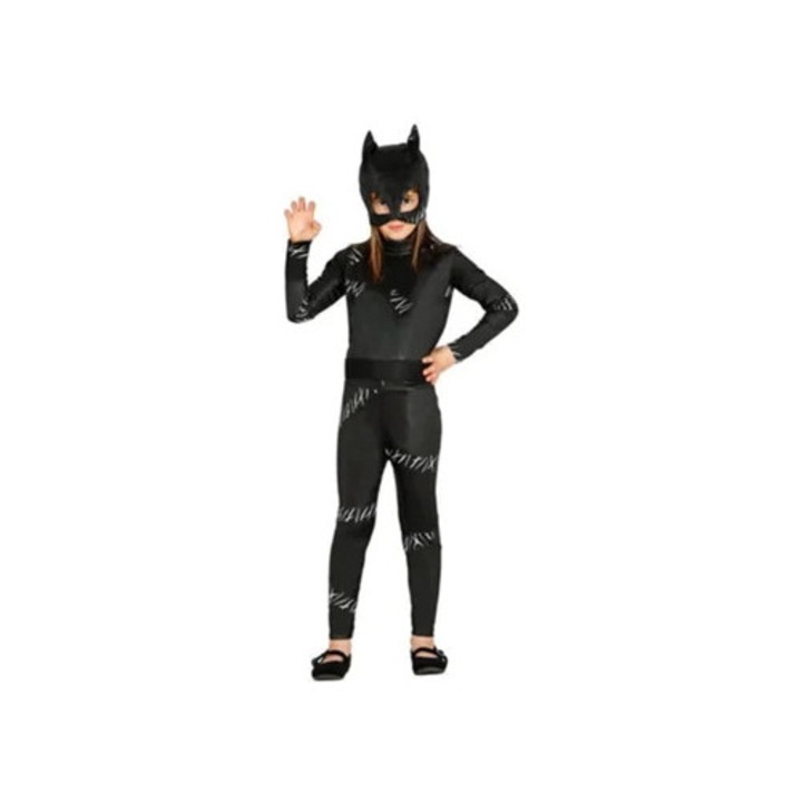 Set Costum pisica neagra pentru fetite, 5-6 ani