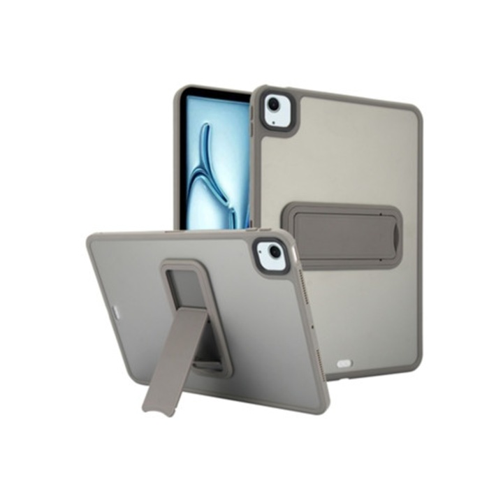 Калъф за таблет ZRUXE за iPad Air 11 2024, сив, хибриден TPU