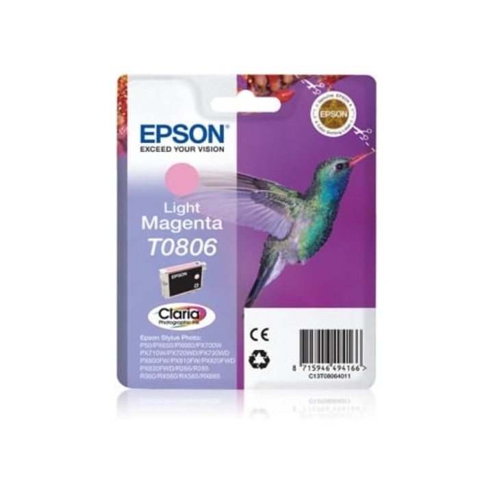 Világos Magenta tintasugaras patron EPSON T0806