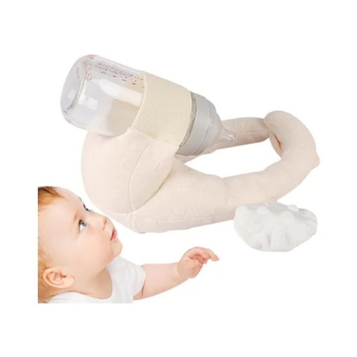 Perna de alaptare cu curea ajustabila pentru biberoane, bej