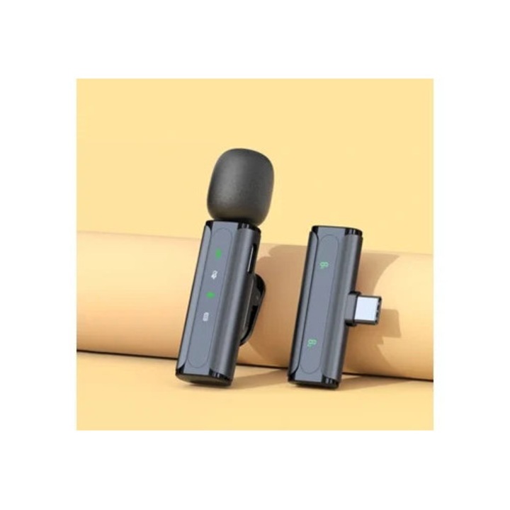 Microfon de lavaliera wireless Eifson H66, tip C