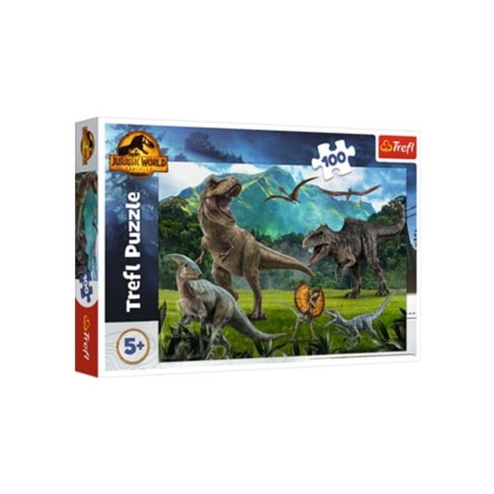 Puzzle 100 darabos Jurassic Park, Trefl, többszínű