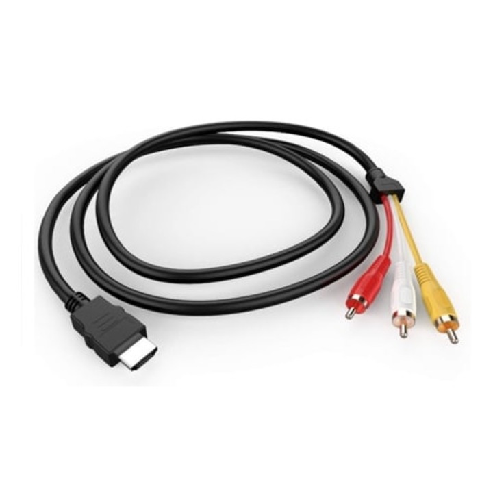 Cablu RCA M la HDMI/HDTV 1.5M ZRUXE negru